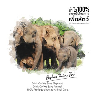 ภาพขนาดย่อของภาพหน้าปกสินค้าแก้วกาแฟ Coffee Mug - พิมพ์ลาย Elephant family 4 จากร้าน elephantemporium บน Shopee