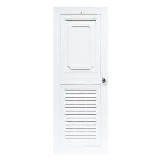 Bathroom door KING 80X200CM WH KG-1 DOOR Door frame Door window ประตูห้องน้ำ ประตูห้องน้ำ ABS KING KG-1 80x200 ซม. สีขาว