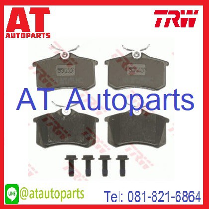 ผ้าเบรคชุดหน้า-ชุดหลัง-vw-golf-1h1-3door-1991-1997-gdb454-gdb1044-gdb823-ยี่ห้อ-trw-ราคาขายต่อชุด