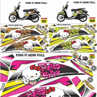 สติกเกอร์ ลายการ์ตูน hello Kitty สําหรับติดตกแต่ง Yamaha Fino 125 FI