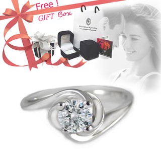 Finejewelthai-แหวนเพชร-แหวนเงิน-เพชรสังเคราะห์-เงินแท้ 925-แหวนแต่งงาน-Diamond Cz-silver-wedding-ring - Valentine Gift46