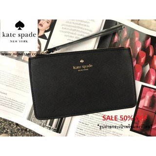 กระเป๋าคล้องมือ Kate Spade Wristlet Purse กระเป๋าคล้องมือ ดีหนัง Saffiano