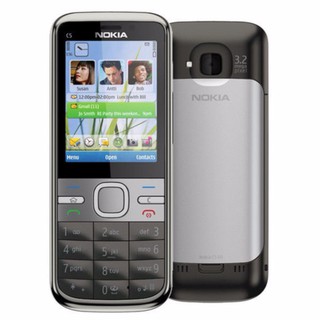 โทรศัพท์มือถือโนเกียปุ่มกด NOKIA C5 (สีดำ) 3G/4G รุ่นใหม่ 2020  รองรับภาษาไทย