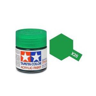 สีทามิย่าสูตรน้ำ Tamiya Acrylic X25 Clear Green 10ml