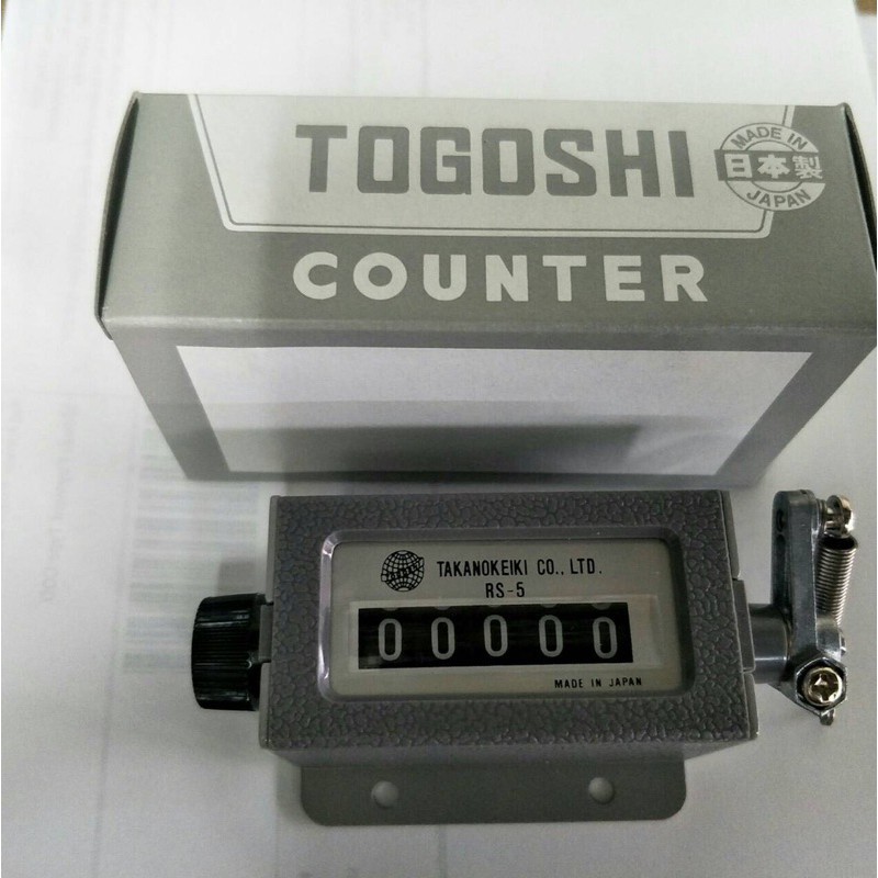 TOGOSHI RS-5 TAKANOKEIKI made inJapan Counter เครื่องนับจำนวนแบบคันโยก ...