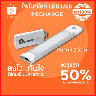 🔥ลดสูงสุด 50%🔥 ไฟ LED ไฟ night ligh ไฟไนท์ไลท์ LED USB RECHARGE 1.3 W  แสงสีขาว DAYLIGHT สีขาว พร้อมส่ง มีเก็บปลายทาง 🔥