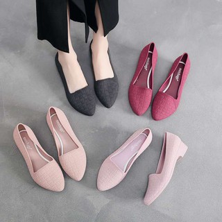 Best SALEรองเท้าผู้หญิงคัชชูเจลลี่ มีหลายสีให้เลือกสวย รองเท้าแฟชั่น