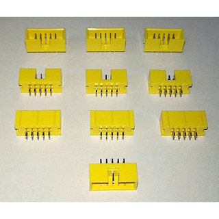 BOX HEADER 2.54 mm. 10 PIN YELLOW