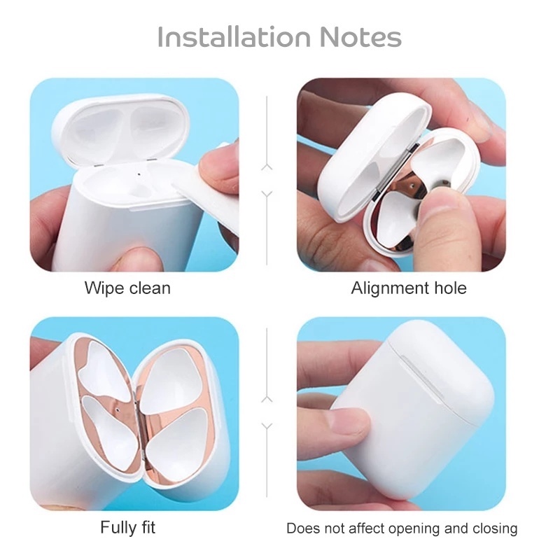 สติกเกอร์ป้องกันฝุ่น-โลหะ-สําหรับ-apple-airpods-3-ฟิล์มป้องกันรอยขีดข่วน-ชุบไฟฟ้า-อุปกรณ์เสริมกล่องชาร์จ