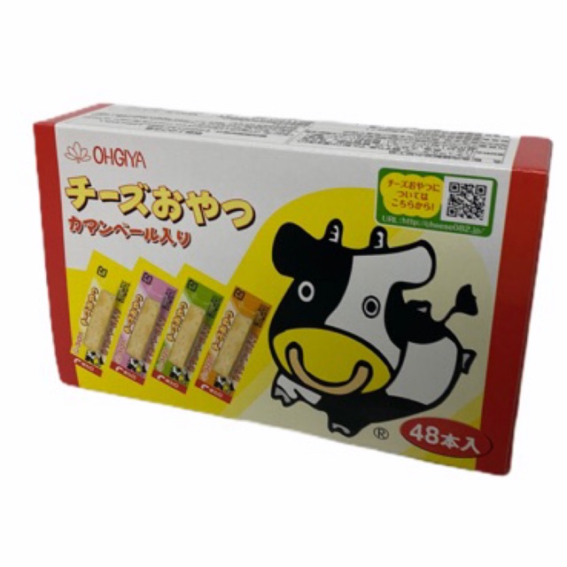 ภาพหน้าปกสินค้าOHGIYA ชีสสติ๊กแท่ง สินค้านำเข้าญี่ปุ่น  1กล่อง/48ชิ้น ราคาพิเศษ สินค้า สินค้าพร้อมส่ง