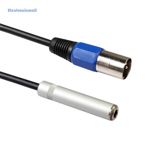 สินค้า Eleว 0.3m XLR 3Pin Male to 6.35mm Female Stereo Jack Audio Cable Adapter Wire