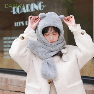 Daron หมวกบอมเบอร์ผ้าพันคอผ้าแคชเมียร์กันหนาวหลากสีสไตล์เกาหลีสําหรับผู้หญิง