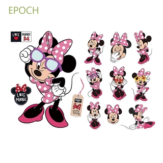 สติ๊กเกอร์ลายการ์ตูน Mickey Minnie กันน้ํา Diy สําหรับติดตกแต่งผนังห้อง