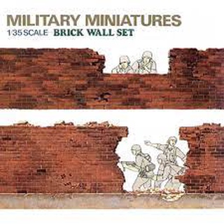 โมเดลประกอบ Tamiya 1/35 TA35028 BRICK WALL SET