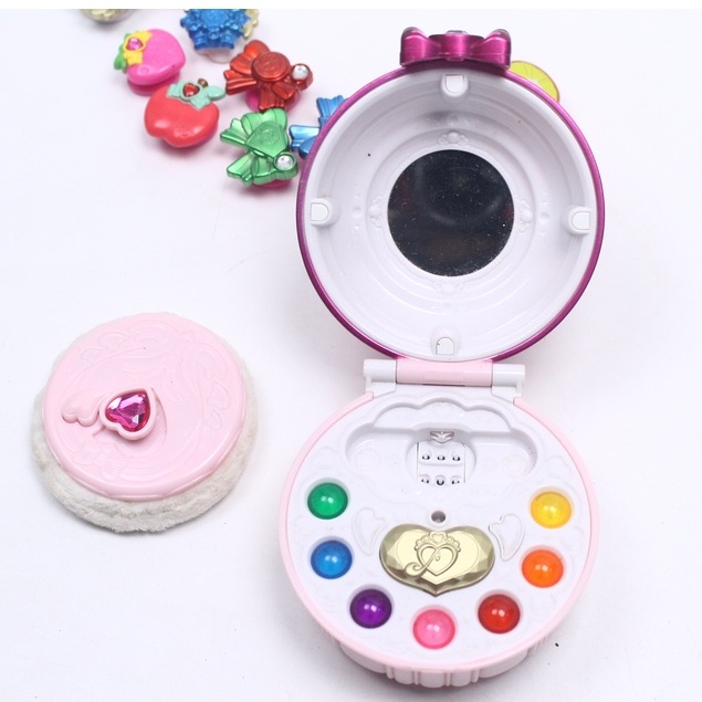 Glitter force Smile Precure Girls Toy Pact Compact Charm Decor Set ...