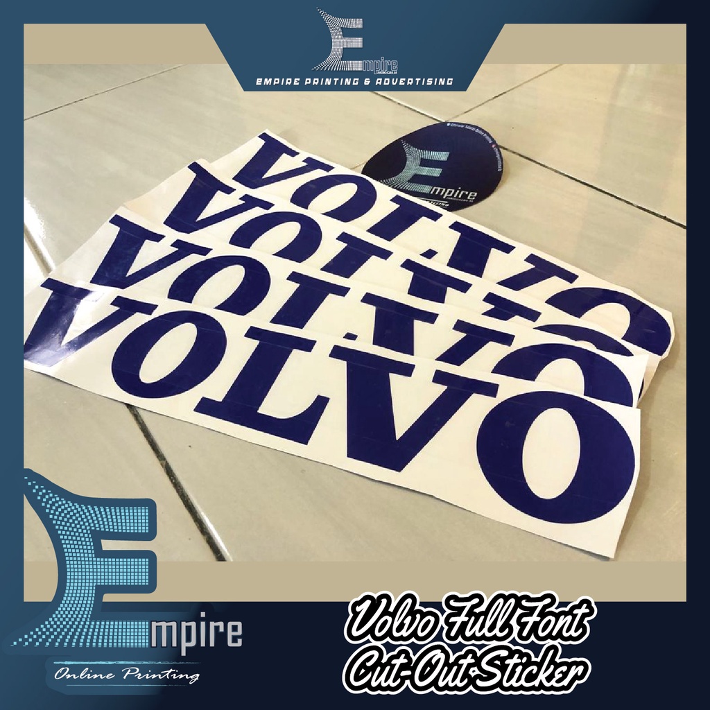 New Volvo Full Fon Cut-Out Sticker Lori Truck Sticker + | Shopee Thailand
