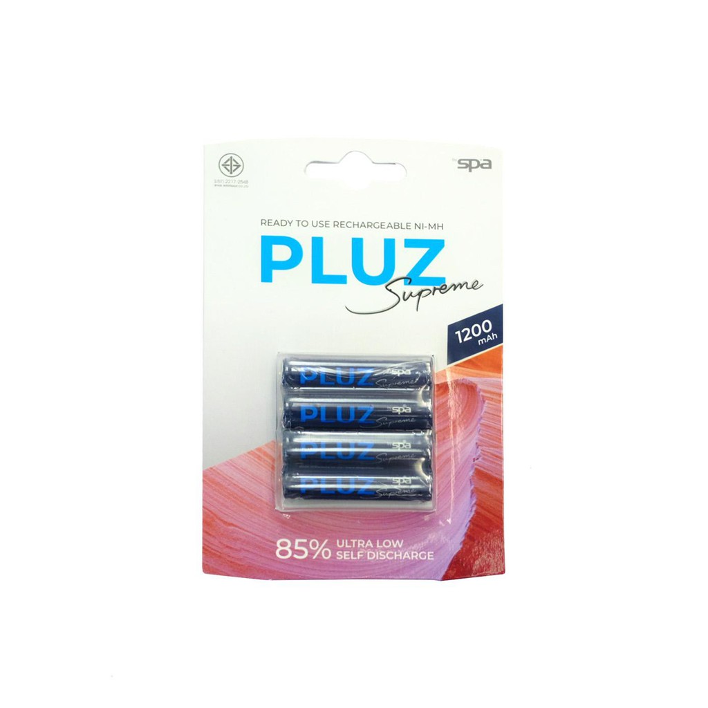 ถ่านชาร์จ-spa-pluz-aaa-1-2v-1200-mah-ของแท้-แพค-2-ก้อน-หรือ-แพค-4-ก้อน