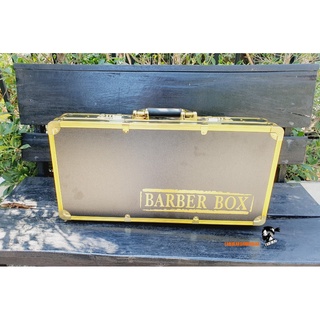 กระเป๋าใส่อุปกรณ์ barber box 54*27*10.5 cm - สีดำขอบทอง