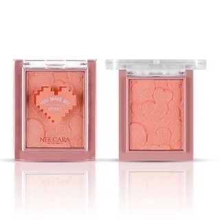 Nee Cara Mini Heart Blush on #N327 : neecara บลัชออน มินิ ฮาร์ท x 1 ชิ้น @beautybakery