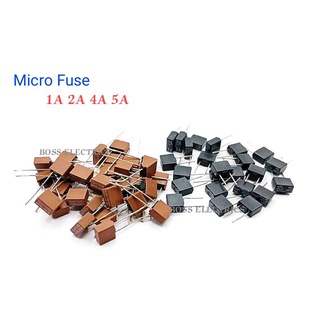 ไมโครฟิวส์ เหลี่ยม (Micro fuse) ขา 5มิล มี 1A 2A 4A 5A  1ตัว 👉👉 พร้อมส่ง
