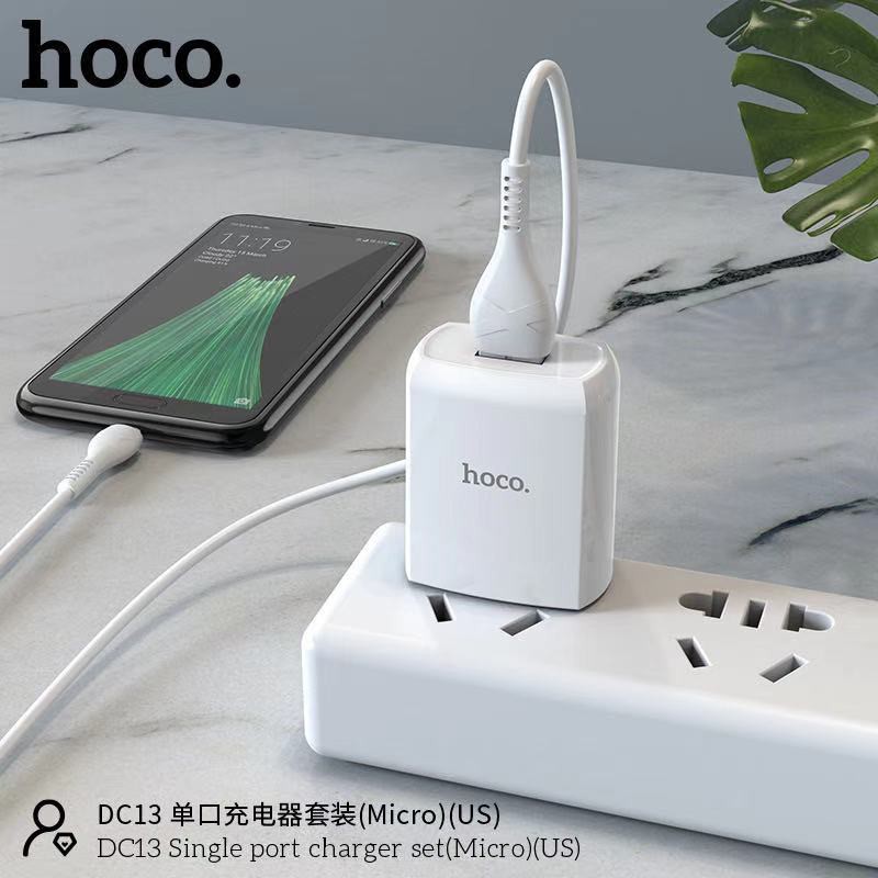 ภาพหน้าปกสินค้าHoco DC13 Set Single Port Charger 2.4A ชุดหัวชาร์จพร้อมสายชาร์จ  L ,Samsung ,Type-c พร้อมส่ง จากร้าน fa0635048437 บน Shopee