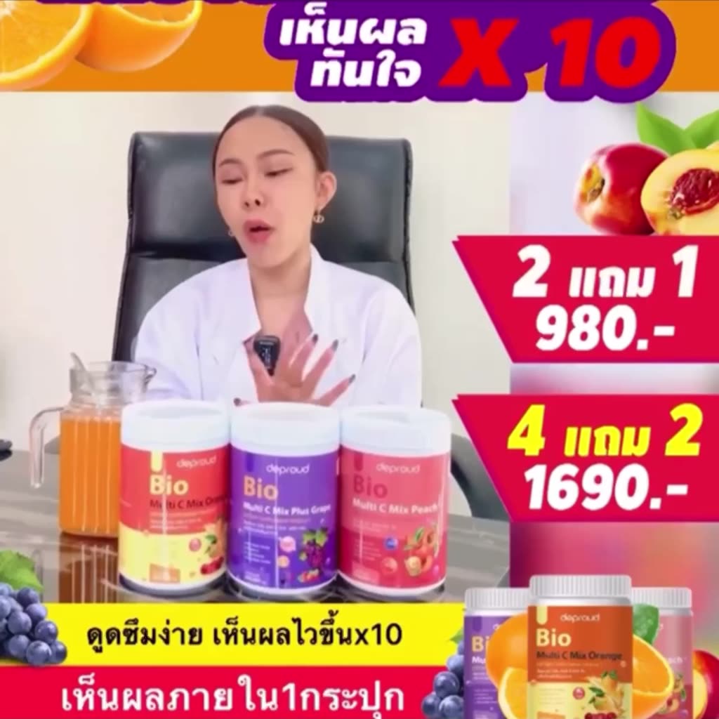 ส่งฟรี-แถมแก้ว-ลอตลุ้นทอง-วิตามินซีถัง-ไบโอวิตซี-วิตซีสด-วิตซีถัง-วิตซีไบโอ-ดีพราว-ดีพราวด์วิตามินซีสด-bio-multi-c-mix