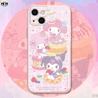 เคสโทรศัพท์มือถือ ลายการ์ตูนเมโลดี้เค้กน่ารัก สําหรับ compatible for เคสไอโฟน 13 เคสไอโฟน 11 เคสไอโฟน13 pro max 12promax X XS