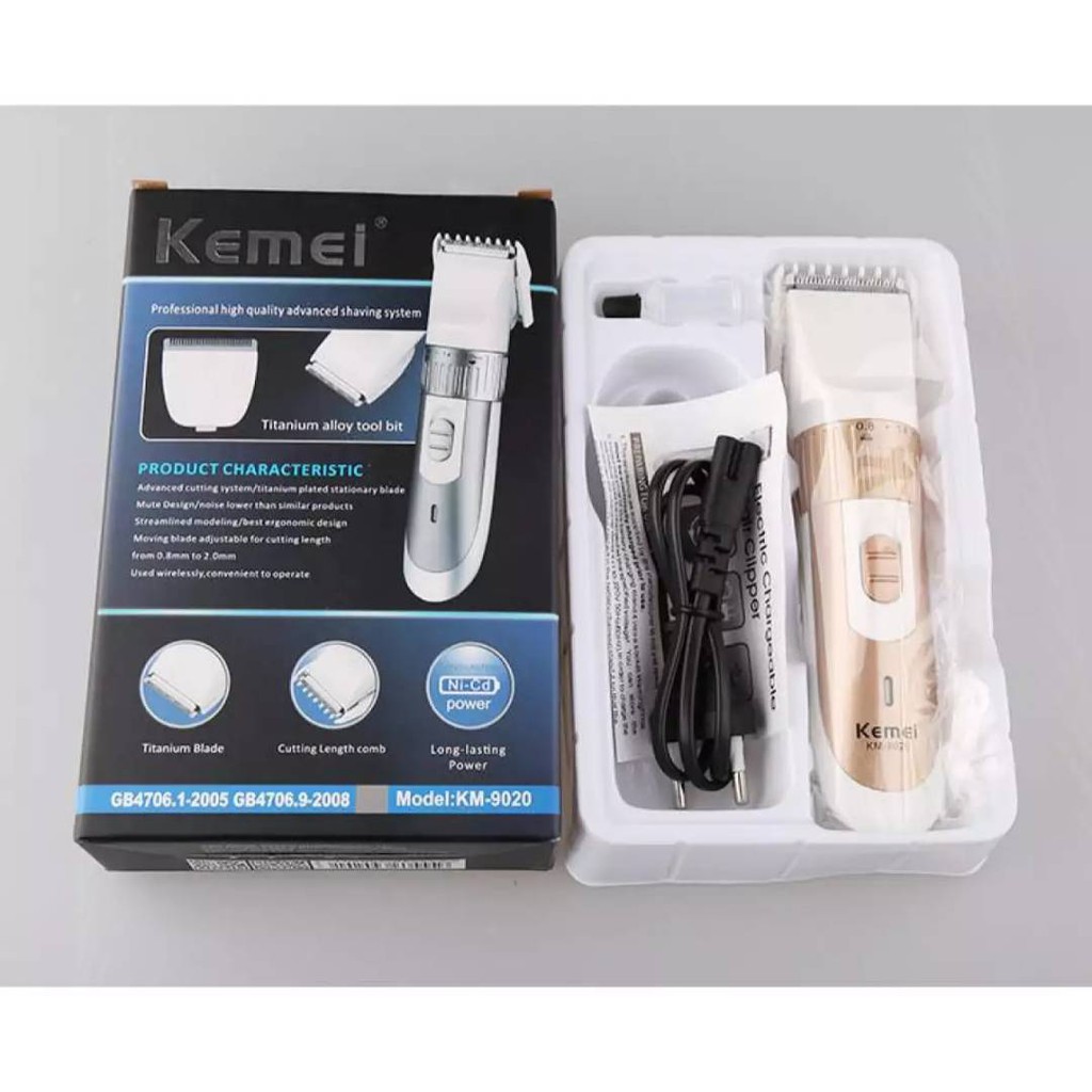 kemei-แบตตาเลี่ยน-ปัตตาเลี่ยนไร้สาย-รุ่น-km-9020-ปรับใบมีดได้ถึง-4-ระดับ-เสียงเงียบ