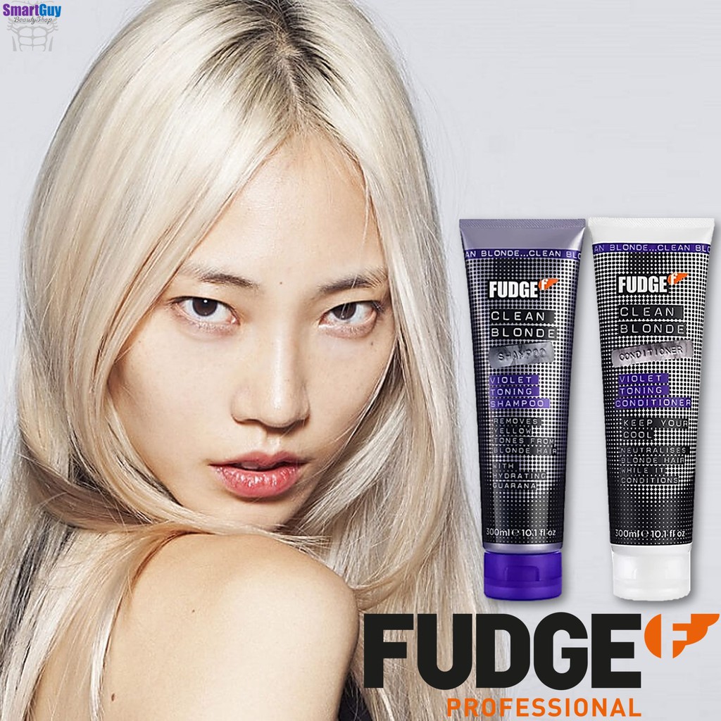 FUDGE Professional Clean Blonde Shampoo & Conditioner300ml.X2ชุด ...
