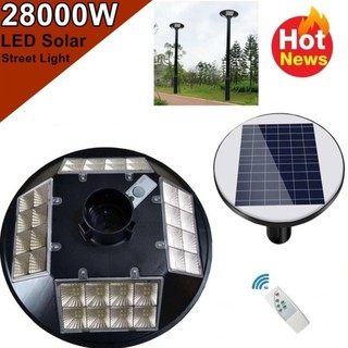 โคมไฟถนน UFO 32 ช่อง LED 20000W - 28000W  Square Light โคมไฟโซลาร์เซลล์ พลังงานแสงอาทิตย์ Solar Street Light