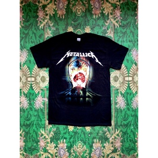 ผ้าฝ้าย 100%🎸METALLICA เสื้อวง Metallica สินค้านำเข้า ลิขสิทธิ์แท้S-3XL