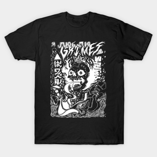 เสื้อยืดสีขาวผู้หญิง - [ขายร้อนคลาสสิก] Grimes วิสัยทัศน์โลโก้สีดํา Tshirt ขนาดของขวัญที่ดีที่สุดสํ