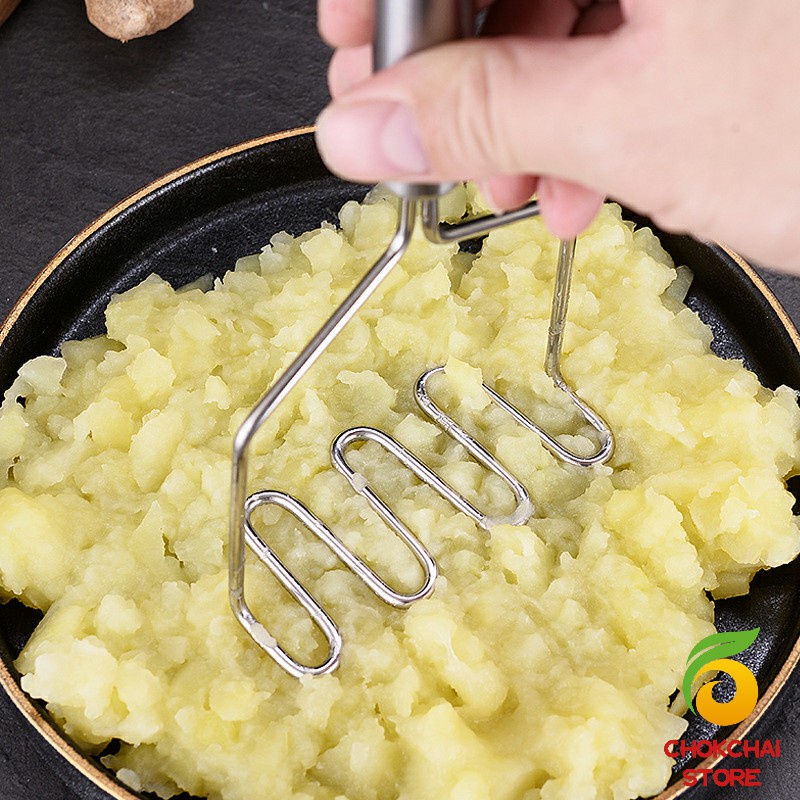 chokchaistore-ที่บดมันฝรั่ง-บดเผือก-บดอาหารทรงตัวเอส-ที่บดสแตนเลส-potato-masher