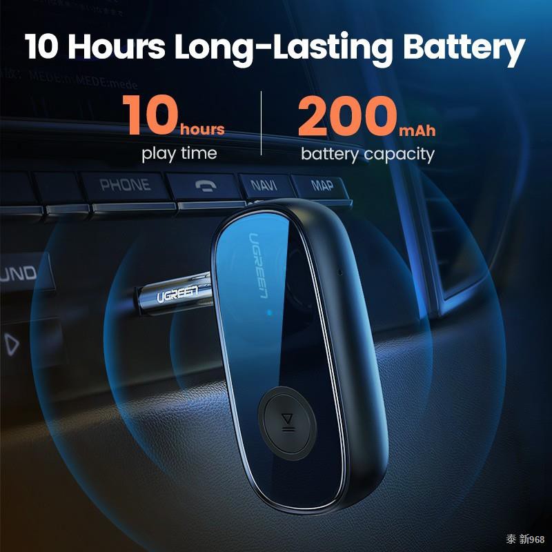 Ugreen อะแดปเตอร์ตัวรับสัญญาณบลูทูธ 5.0 APTX LL แจ็ค AUX 3.5 มม สำหรับร ...