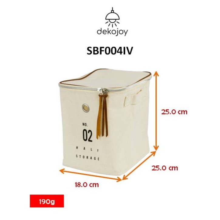 dogeni-กล่องเก็บของอเนกประสงค์-รุ่น-sbf004iv-กล่องหนังสังเคราะห์-กล่องพับได้-กล่องใส่ของ-กล่องกันน้ำ-dekojoy