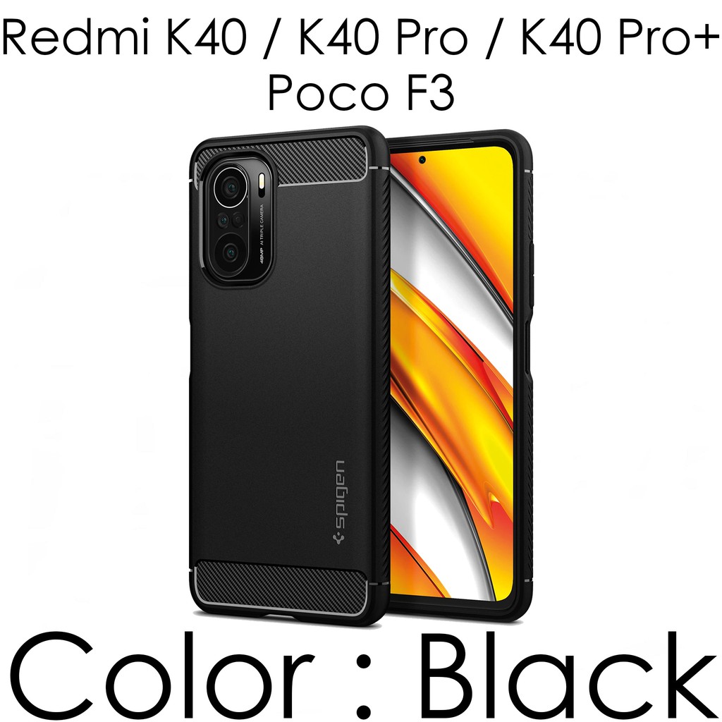 Spigen Rugged Armor Case สำหรับ Redmi K40 K40 Pro Poco F3
