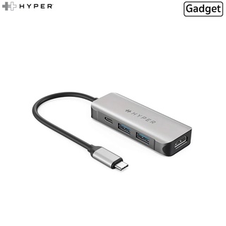 Hyper HyperDrive 4 in 1 USB-C Hub อุปกรณ์เชื่อมต่อเกรดพรีเมี่ยม สำหรับ อุปกรณ์ที่เชื่อมต่อด้วยพอร์ต Type-C(ของแท้100%)