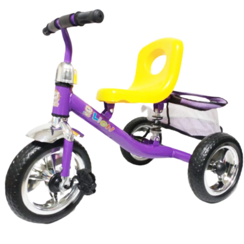 รถจักรยานสามล้อ-จักรยานสามล้อ-ปั่น-สำหรับเด็ก-มีโช๊คขับนุ่มนวล-และตระกร้าด้านหลังขนาดใหญ่