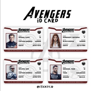 ภาพขนาดย่อของภาพหน้าปกสินค้าบัตรประจําตัวประชาชน Avengers EDITION จากร้าน stickzy.th บน Shopee ภาพที่ 1