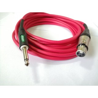 สินค้า สายสัญญาณสายไมค์ MONO- XLR  สาย Cable Stereo สีแดง