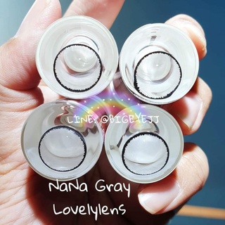 Nana Gray - Lovelylens บิ๊กอาย คอนแทคเลนส์ ตาโต สีเทา ตัดขอบ เน้นตาโตแบ๊ว  น่ารักมากเลยค่ะ