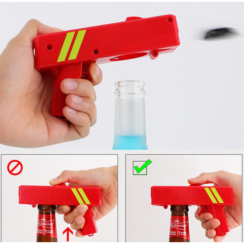 ที่เปิดขวดยิงฝาทรงปืน-cap-gun-ใช้ได้กับขวดฝาจีบทั่วไป-น้ำอัดลม-เบียร์-โซดา