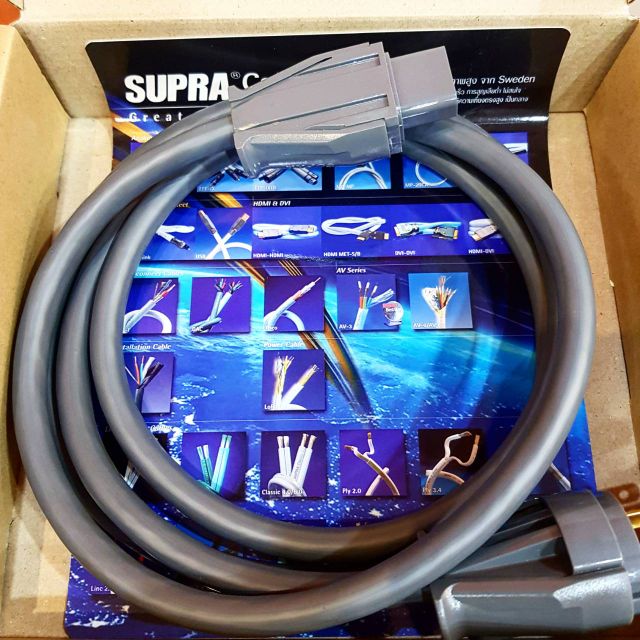 Supra LoRad 2.5 Silver-plated Power cable + Mains Plug SW-US Male ...