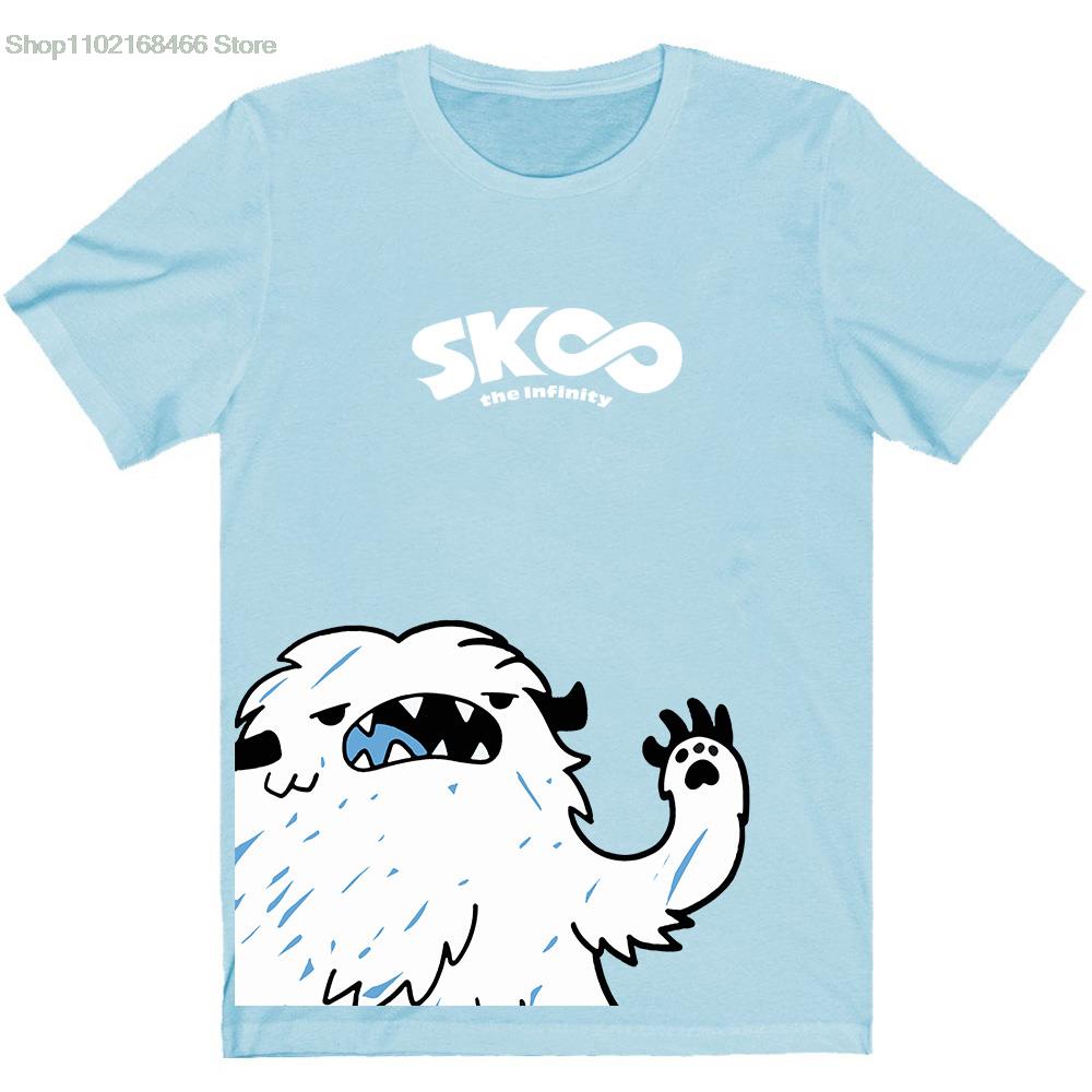 เสื้อยืดพิมพ์ลายแฟชั่น-เสื้อยืด-ผ้าฝ้าย-พิมพ์ลายอนิเมะ-the-infinity-sk8-langa-snowman-สําหรับผู้ชาย