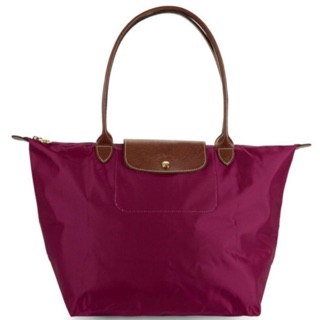 ปลอมยินดีคืนเงิน100เท่าค่ะ ของแท้มือ1 Longchamp Le Pliage  M Long สี Garnet สีหายาก #มือหนึ่งป้ายห้อยจาก King Power