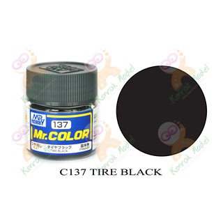 ภาพหน้าปกสินค้าสีสูตรทินเนอร์ Mr.hobby Mr.color C137 Tire Black Flat 10ml ที่เกี่ยวข้อง