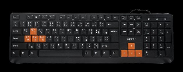 คีย์บอร์ด-ราคาถูก-usb-keyboard-oker-kb318