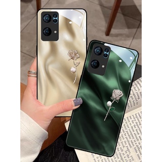 Dmy เคสโทรศัพท์มือถือ ลายดอกไม้ สําหรับ OPPO Reno 6 pro 8 8T 8Z 7 7z 6z 5 4 3 2F 2 F9 F11 pro A3S A5S A94 A92 A93 A31 A53 A15 A16 A5 A9 A7 A12e A74 A76 A72 A52 A91 A95 A96 A55 A54