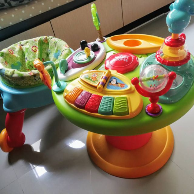 รถหัดเดิน มือสอง โต๊ะกิจกรรม Bright Starts Around We Go Zippity Zoo