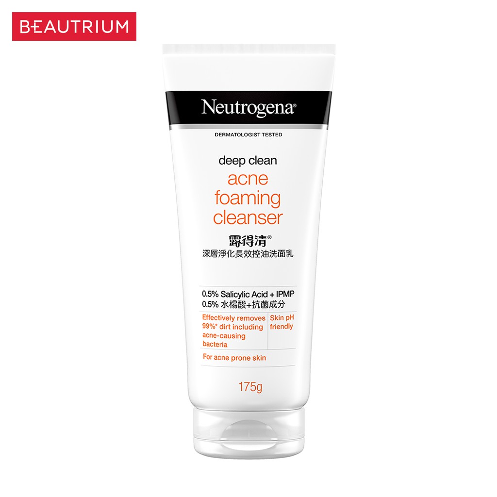 neutrogena-deep-clean-acne-clearing-foam-ผลิตภัณฑ์ทำความสะอาดผิวหน้า-175g